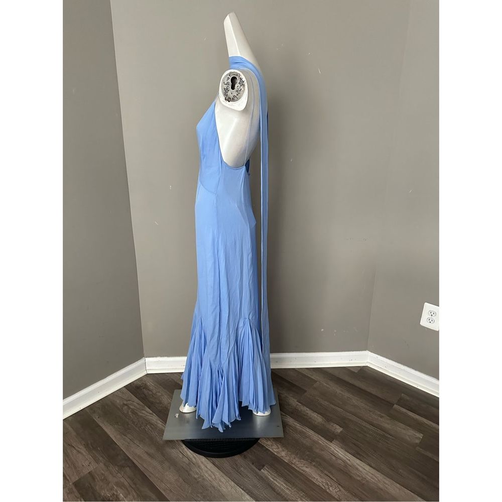 Khaite Candita plunge-front ruffled-hem silk dress - Picture 11 of 13